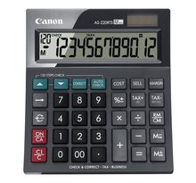 Calculatrice de bureau AS-220RTS 12 chiffres Noir CANON