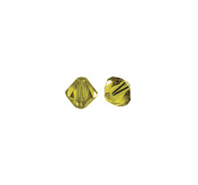Perle cristal swarovski jaune d`or ø 3 mm