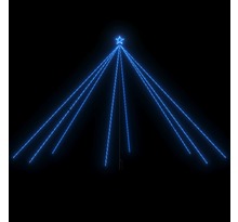 Vidaxl lumières d'arbre de noël int/extérieur 800 led bleues 5 m