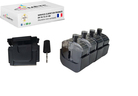 4 recharges compatible avec HP 301 302 304 305 62XL Noir