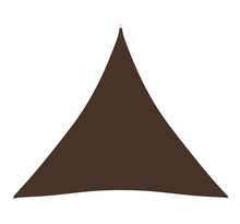 Vidaxl voile de parasol tissu oxford triangulaire 3 6x3 6x3 6 m marron