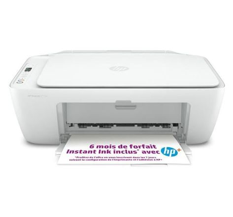 Imprimante HP tout-en-un jet d'encre couleur - DeskJet 2710e - Idéal pour la famille - 6 mois d'Instant Ink inclus avec HP+