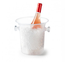 Seau à champagne en plastique transparent ø 21 cm - pujadas - acrylique
