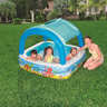Bestway piscine avec auvent 140 x 140 x 114 cm bleu 52192