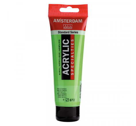 Peinture acrylique en tube - vert reflex - 120ml - amsterdam