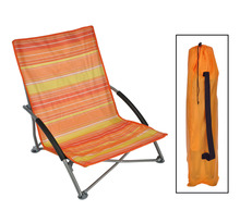 HI Chaise de plage pliable Orange 65x55x25/65 cm