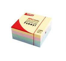 Cube de 400 notes adhésif repositionnable 75 x 75 mm APLI