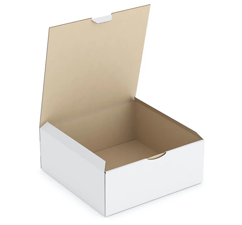 Boîte carton blanche d'expédition rajapost 25x25x10 cm (lot de 50)