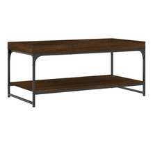 vidaXL Table basse chêne marron 100x49x45 cm bois d'ingénierie