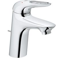 GROHE Mitigeur lavabo monocommande Eurostyle 23374003 - Bec fixe - Limiteur de température - Economie d'eau - Chrome - Taille S