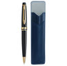 Waterman expert stylo bille   noir  recharge noire pointe fine  coffret cadeau + étui bleu waterman