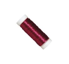 Fil bijoux à crocheter rouge vin ø 0 3 mm 50 m