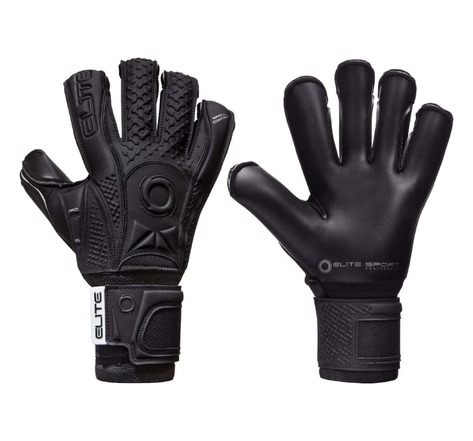 Elite sport gants de gardien de but black solo taille 8 noir
