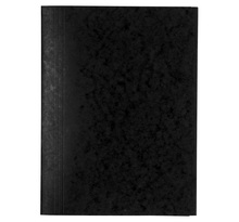 Chemise 3 rabats SANS élastique carte lustrée 24 x32 cm Noir EXACOMPTA
