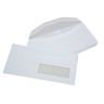 Enveloppe papier vélin blanc, format C6/C5, 229 x 114 mm, avec fenêtre, 80 g/m² fermeture gommée, blanc (paquet 1000 unités)