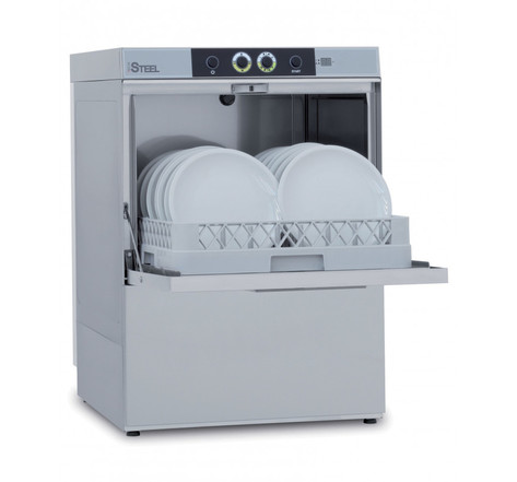 Lave-vaisselle professionnel avec pompe de vidange - 6,8 kw - triphasé steel361dgpv - colged