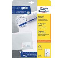 240 étiquettes multi-usages, 70 x 37 mm, blanc avery zweckform