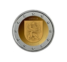 Pièce de monnaie 2 euro commémorative Lettonie 2017 – Latgale