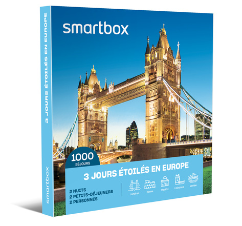 SMARTBOX - Coffret Cadeau 3 jours étoilés en Europe -  Séjour