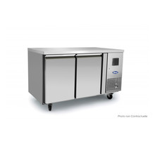 Table réfrigérée négative tropicalisée - 2 portes - sans dosseret - atosa - r290acier inoxydable2 portes1360pleine