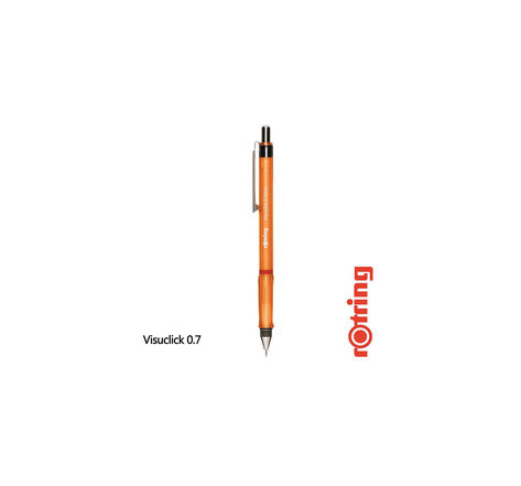 rOtring Visuclick, Portemine 0.7 mm, 2B, orange