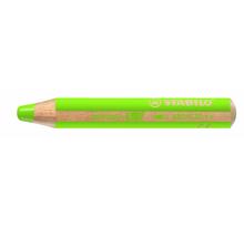 Crayon woody 3 en 1 extra large vert anglais extra clair stabilo
