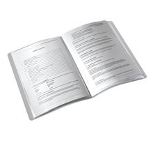 Reliure protège-documents style 20 pochettes finition blanc brossé leitz