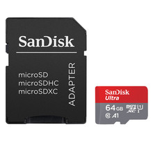 sandisk SanDisk Ultra microSD UHS-I U1 64 Go + Adaptateur SD (SDSQUA4-064G-GN6IA)