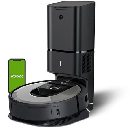 iRobot Roomba i7+  - Aspirateur robot Connecté - Batterie Lithium-iOn - Autovidage Clean Base - 2 brosses multi-surfaces
