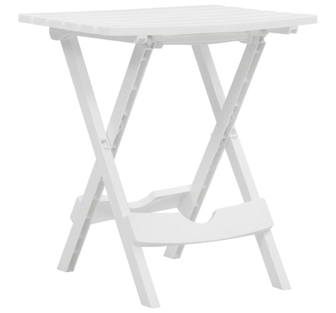 Vidaxl table pliable de jardin 45,5x38,5x50 cm blanc