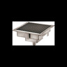 Caniveau de sol pour cuisine professionnelle - sortie verticale - l2g -  - inox1065 x 565 mm