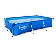Bestway piscine tubulaire - steel pro - rectangulaire - l3 00 x l2 01 x h0 66 m