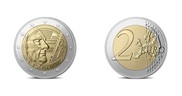 Pièce de monnaie 2 euro commémorative france 2022 - jacques chirac