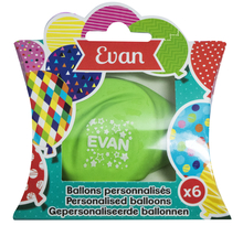 Ballons de baudruche prénom Evan