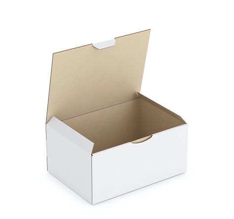 Boîte carton blanche d'expédition RAJAPOST 21,5x15,5x10 cm (colis de 50)