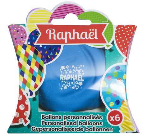 Ballons de baudruche prénom Raphael