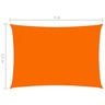 vidaXL Voile de parasol Tissu Oxford rectangulaire 2 5x4 m Orange