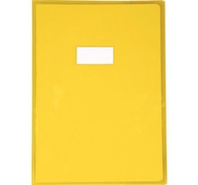Protège-cahier cristalux sans rabats PVC 22/100ème 21 x 29 7 cm jaune CALLIGRAPHE