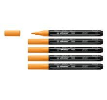 Marqueur pointe fine FREE acrylic T100 orange x 5 STABILO
