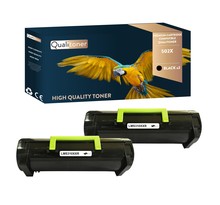 Qualitoner x2 toners 502x noir compatible pour lexmark