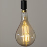 Ampoule led déco goutte giant (xxl) au verre ambré  culot e27  8w cons. (60w eq.)  800 lumens  lumière blanc chaud