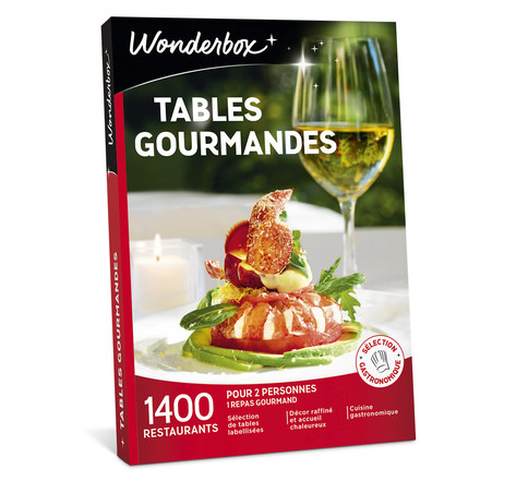 Coffret cadeau - WONDERBOX - Tables gourmandes