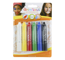 Crayons de maquillage enfant coul. Basiques 6 sticks