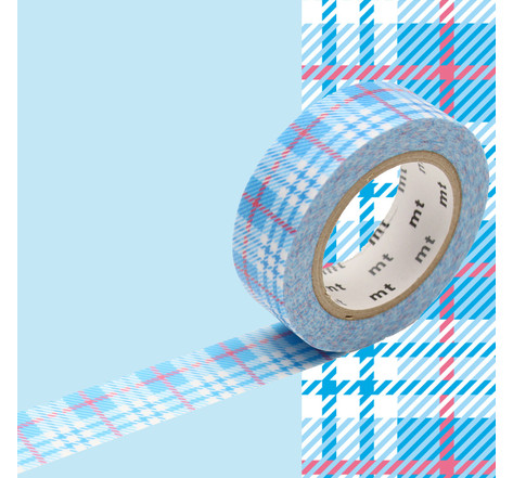 Masking tape mt tartan écossais bleu - check blue