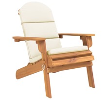 vidaXL Chaise de jardin Adirondack avec coussins bois massif d'acacia