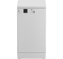 Lave-vaisselle pose libre BEKO DVS05024W - 10 couverts - Largeur 45cm - 49 dB - Cuve inox - Blanc