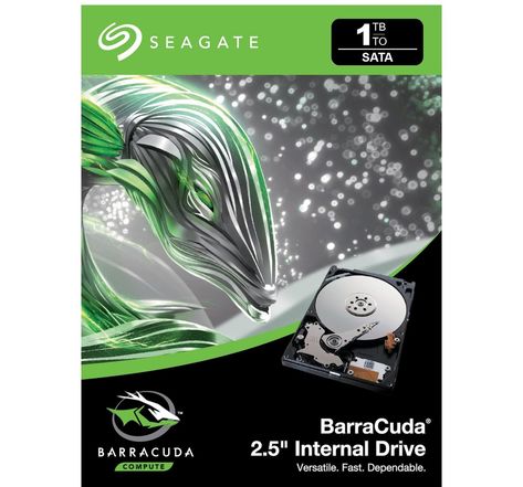 Seagate barracuda 1to hdd sata single barracuda 1to hdd sata 6gb/s 5400rpm 2.5p 7mm height 128mo cache blk single pack