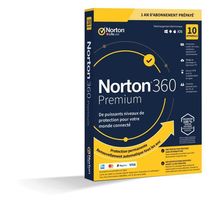 NORTON 360 Premium 75 Go FR 1 Utilisateur 10 Appareils - 12 Mo STD RET ENR MM