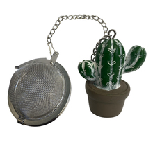 Boule à thé breloque cactus