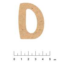 Alphabet en bois mdf adhésif 5 cm lettre d